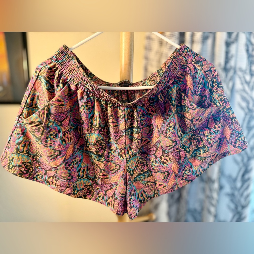 Toad&Co Vibrant Multicolor Sunkissed Pull On Mid-rise Shorts